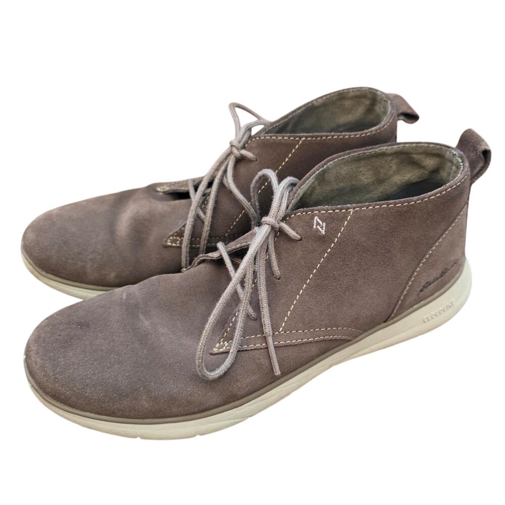 Eddie Bauer Brown Suede Chukka Boots Lace Up Cloudline Size 9